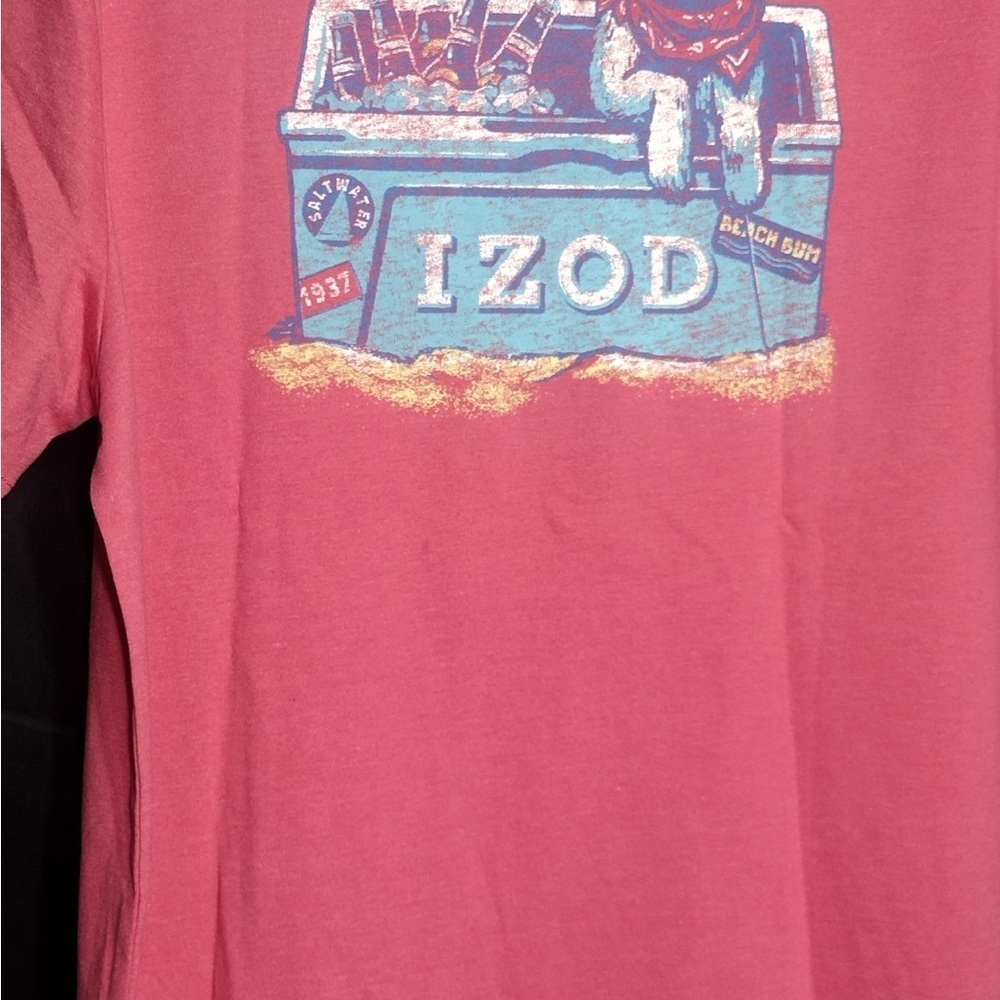 IZOD Men's Red Graphic T-Shirt size M brand new - Picture 3 of 9